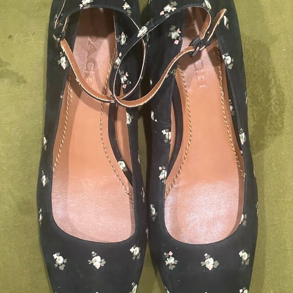COACH suede floral Mary Jane shoes - Picture 15 of 15